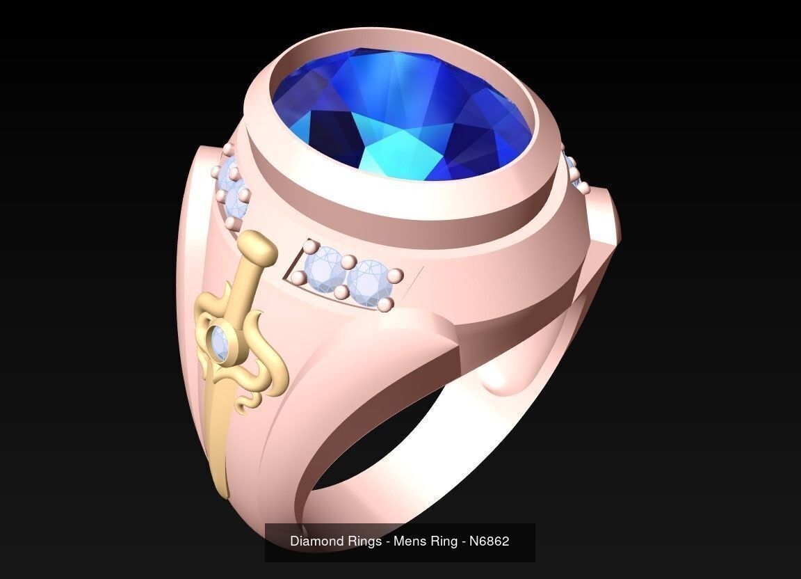 61 Mens Rings - Collection 3d Model - ME05 _40