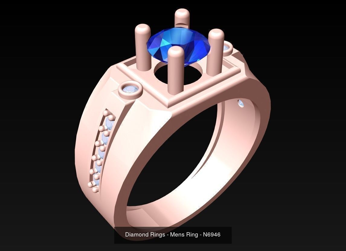 61 Mens Rings - Collection 3d Model - ME05 _29