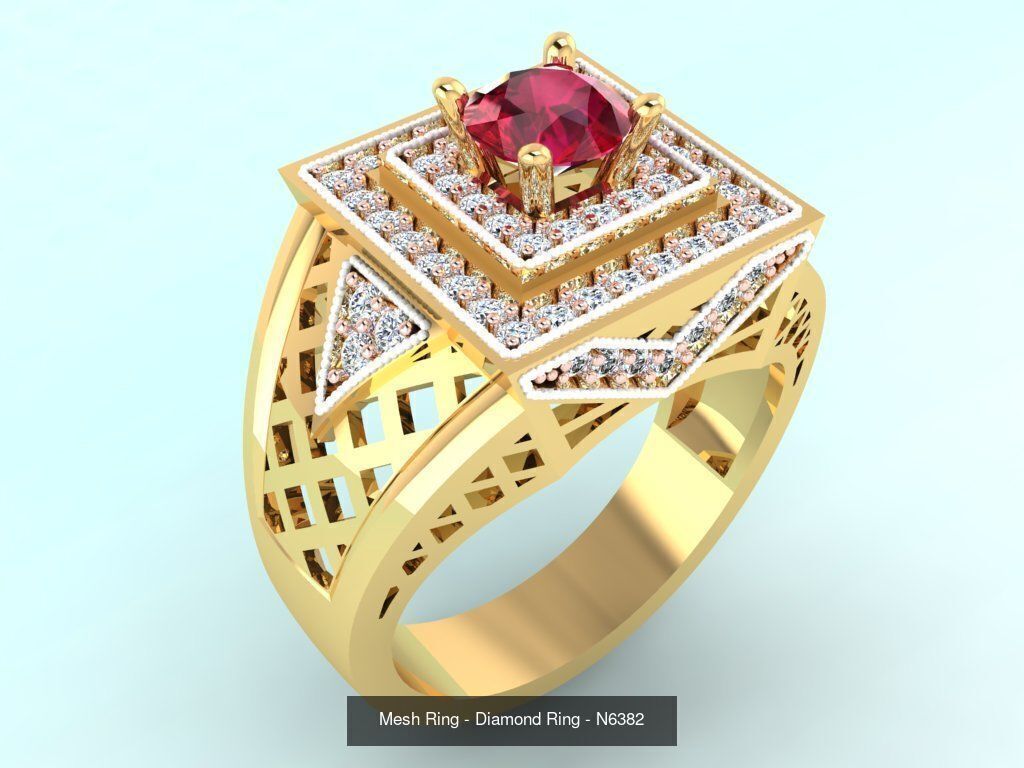 61 Mens Rings - Collection 3d Model - ME05 _53