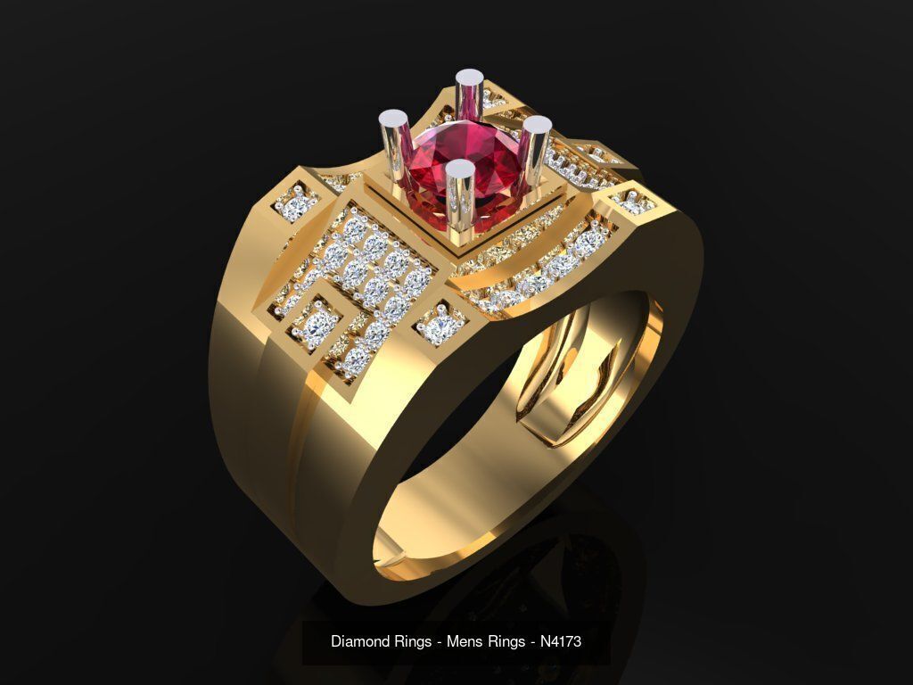 61 Mens Rings - Collection 3d Model - ME05 _20