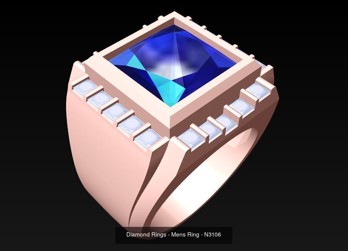 61 Mens Rings - Collection 3d Model - ME05 _55