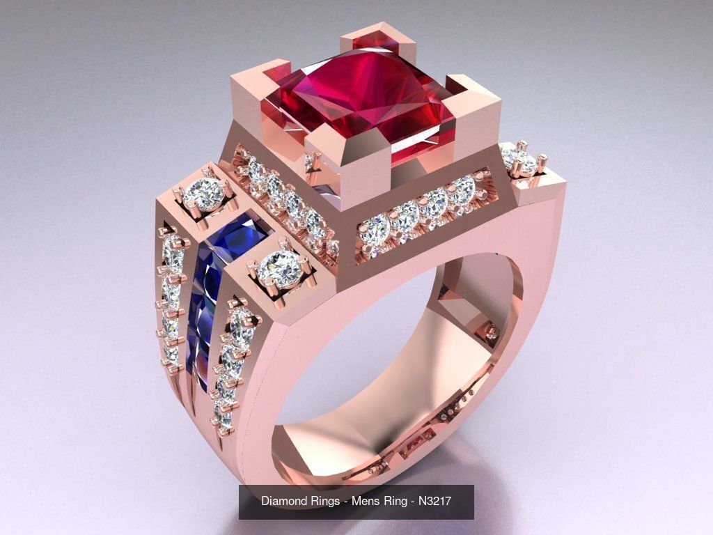 61 Mens Rings - Collection 3d Model - ME05 _56