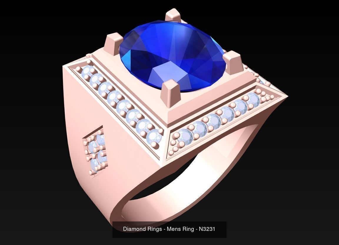 61 Mens Rings - Collection 3d Model - ME05 _59