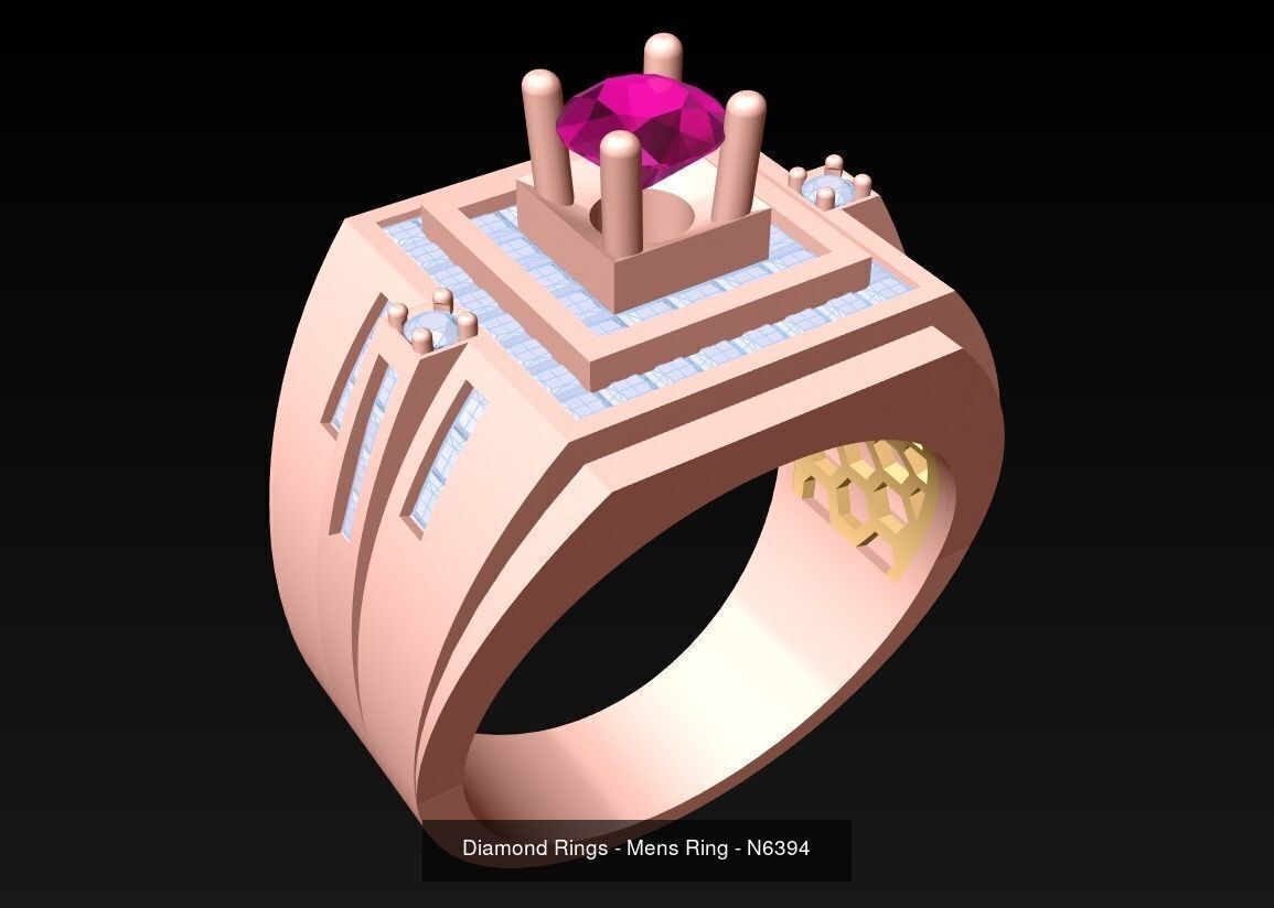 61 Mens Rings - Collection 3d Model - ME05 _47