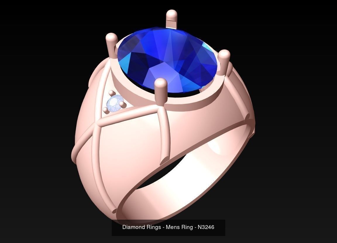 61 Mens Rings - Collection 3d Model - ME05 _64