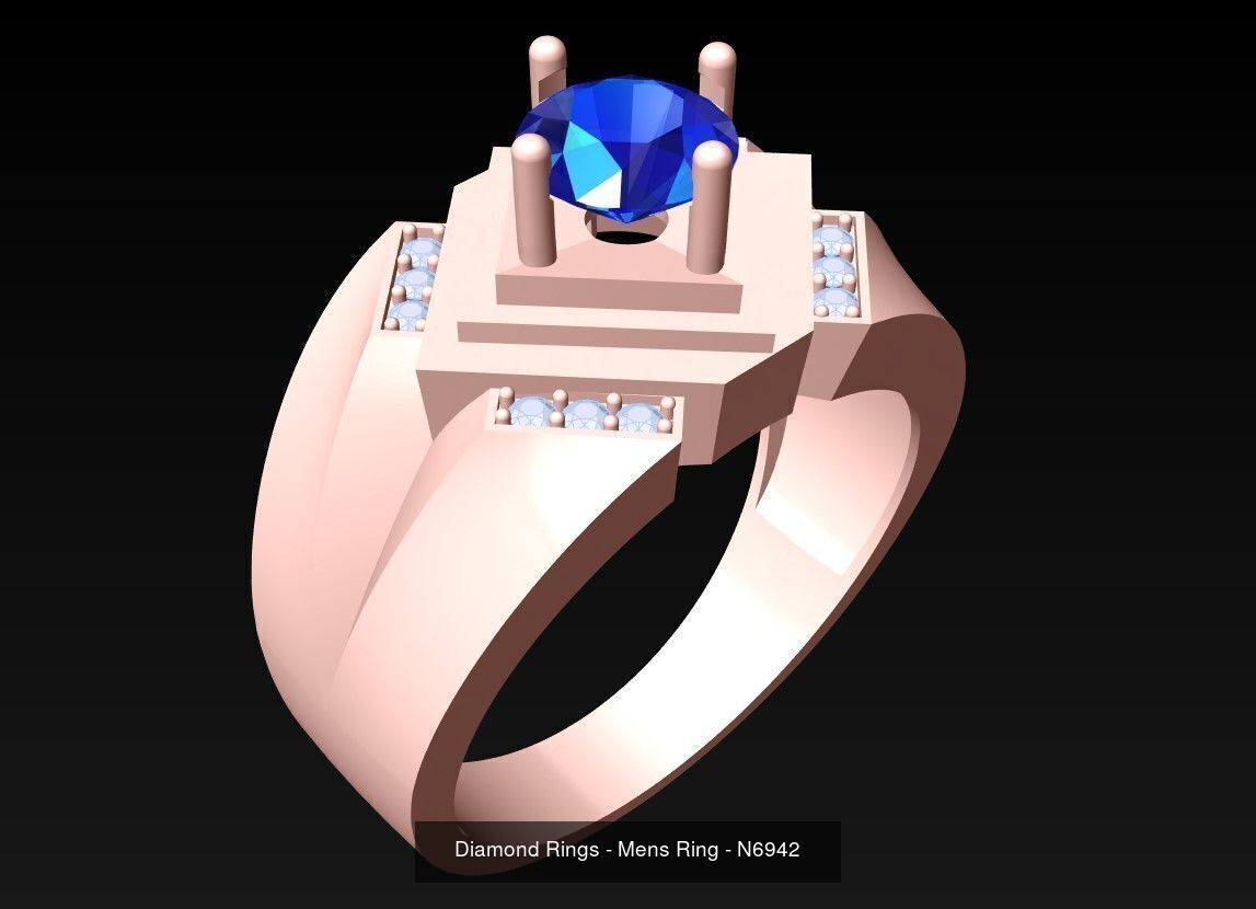 61 Mens Rings - Collection 3d Model - ME05 _32