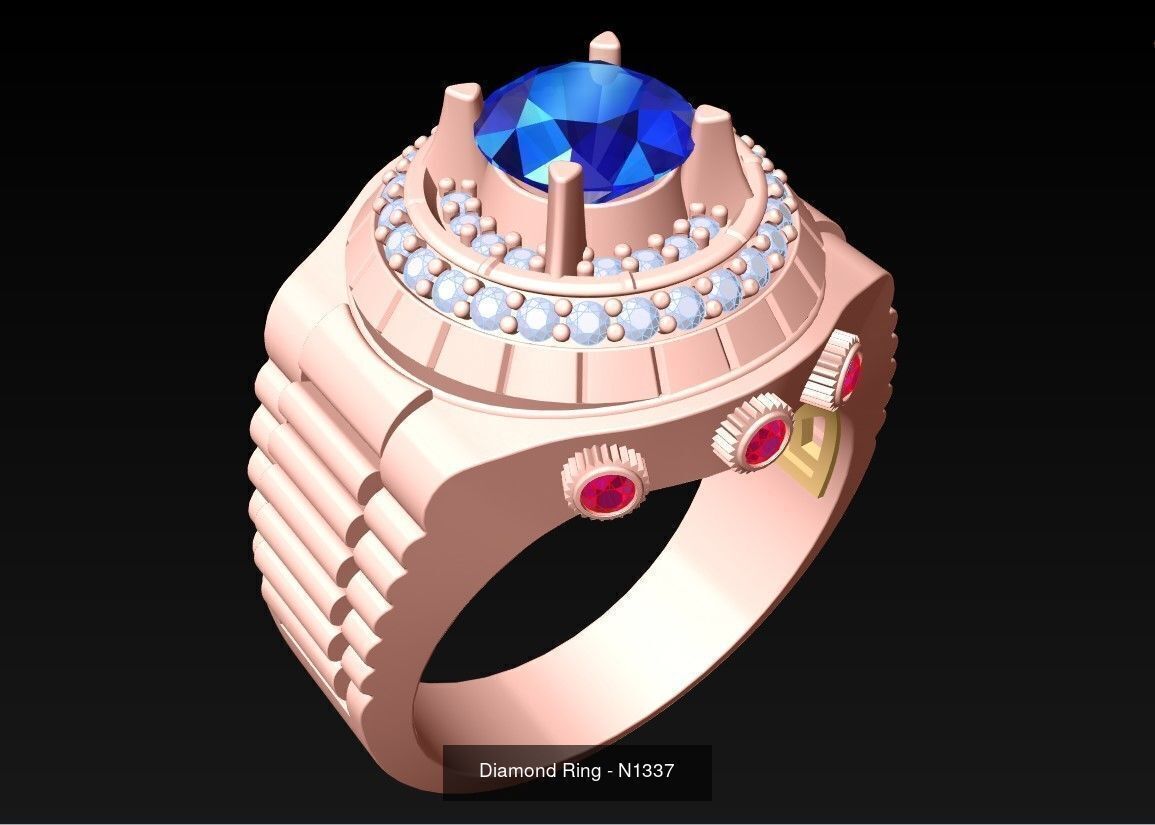 61 Mens Rings - Collection 3d Model - ME05 _67