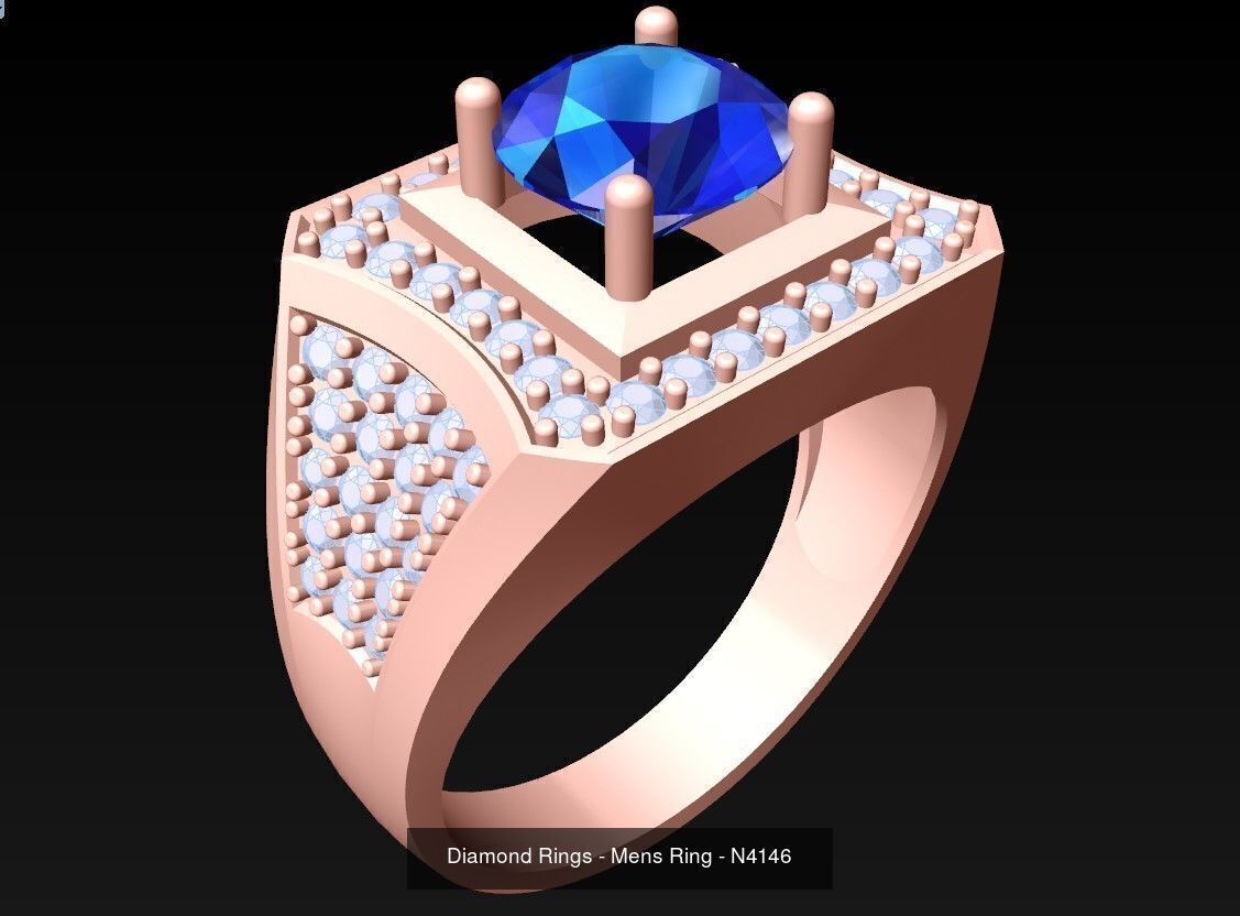 61 Mens Rings - Collection 3d Model - ME05 _15