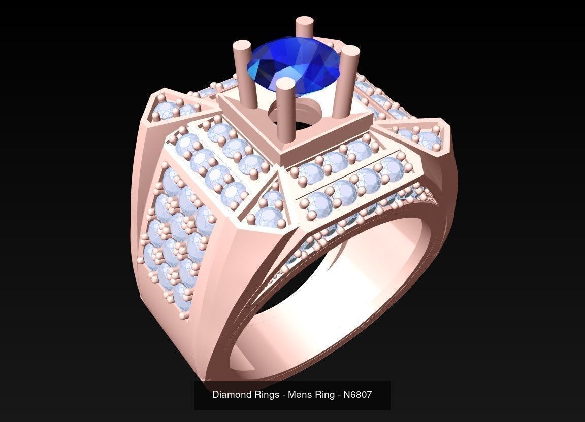 61 Mens Rings - Collection 3d Model - ME05 _37