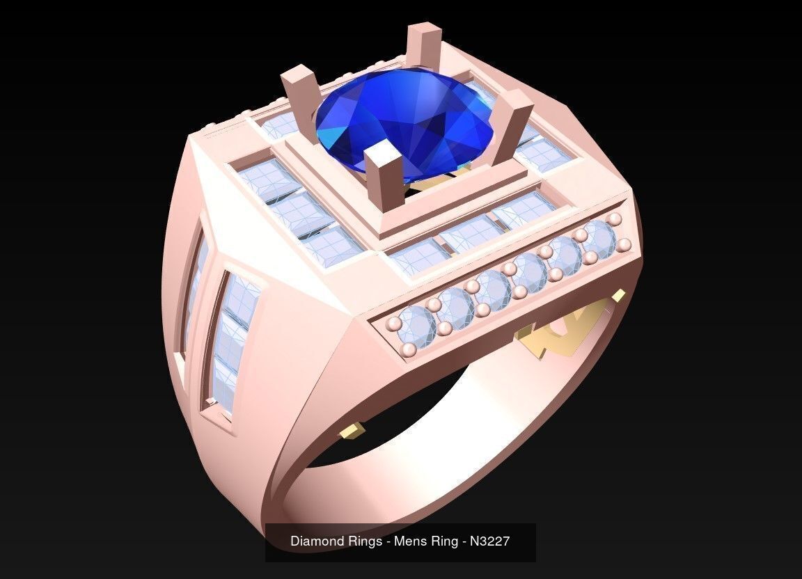 61 Mens Rings - Collection 3d Model - ME05 _58