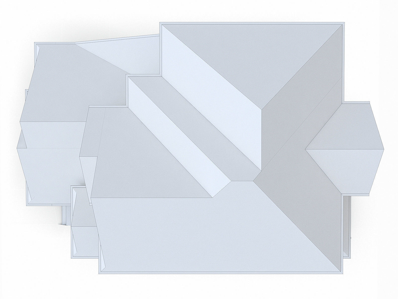 Modern Cottage Houses-13 Pack Low-poly 3D model_55