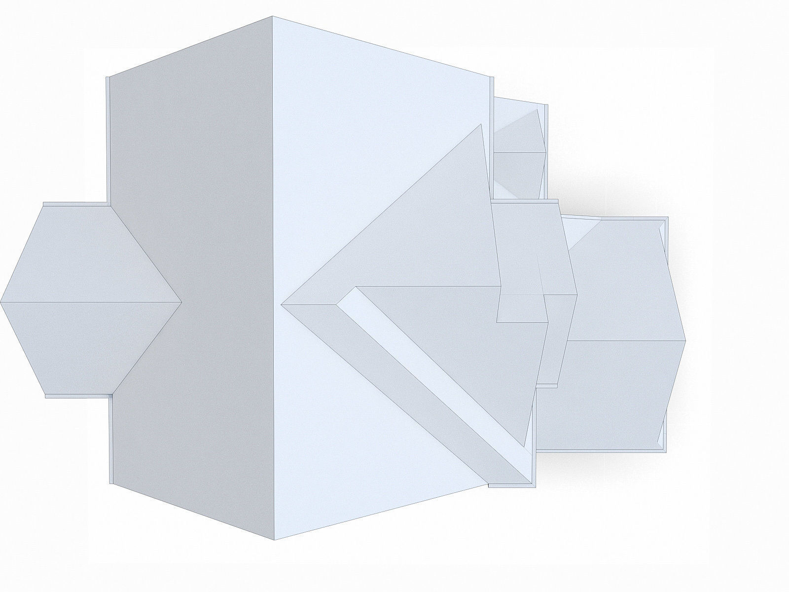 Modern Cottage Houses-13 Pack Low-poly 3D model_49