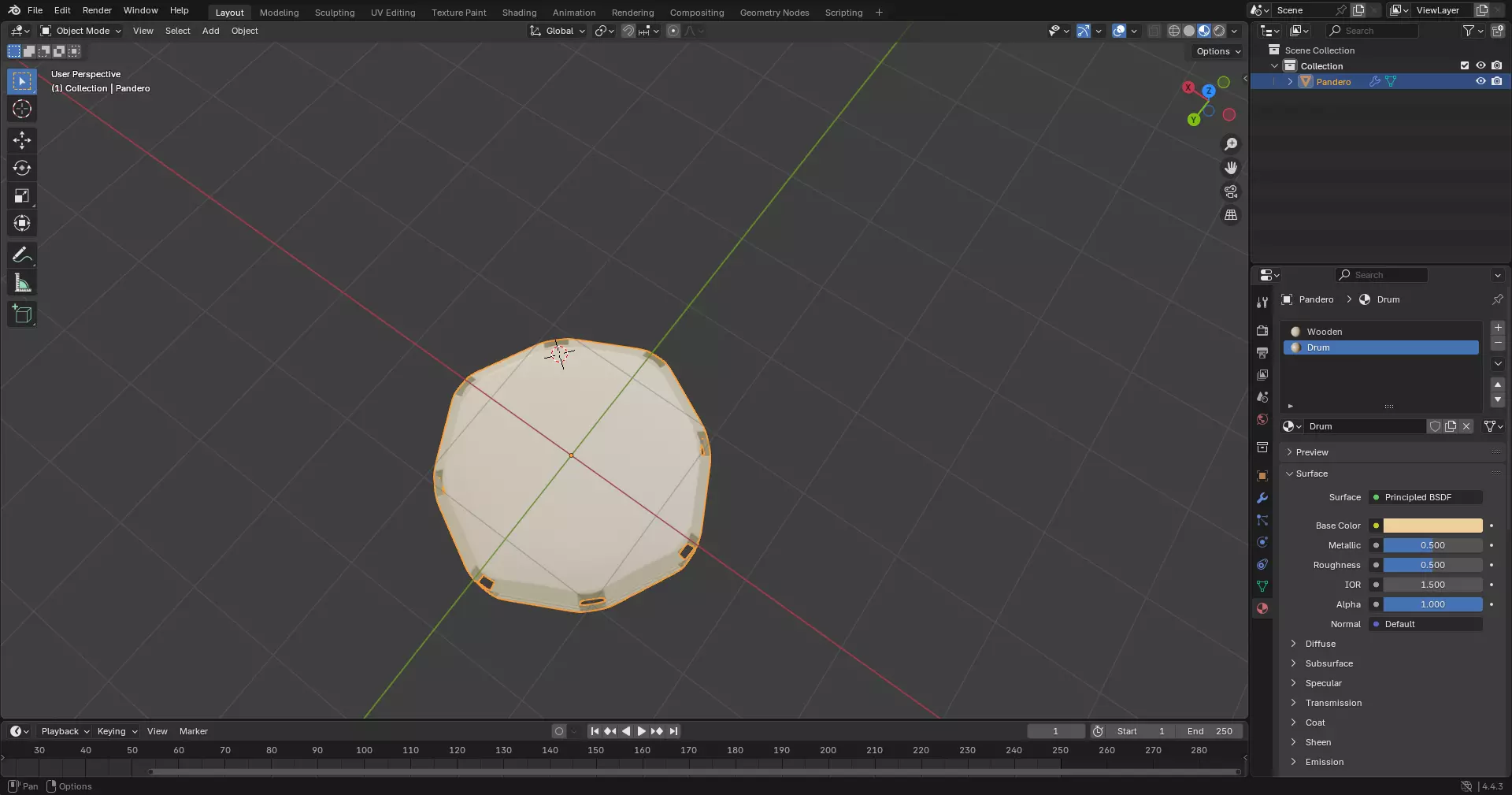 Tambourine 3D print model_0