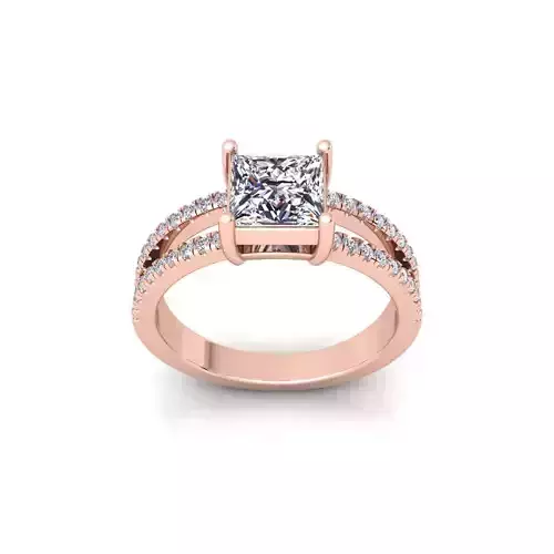 Woman Engagement Ring 3d Model and Render 47