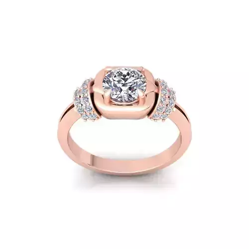 Woman Engagement Ring 3d Model and Render 53