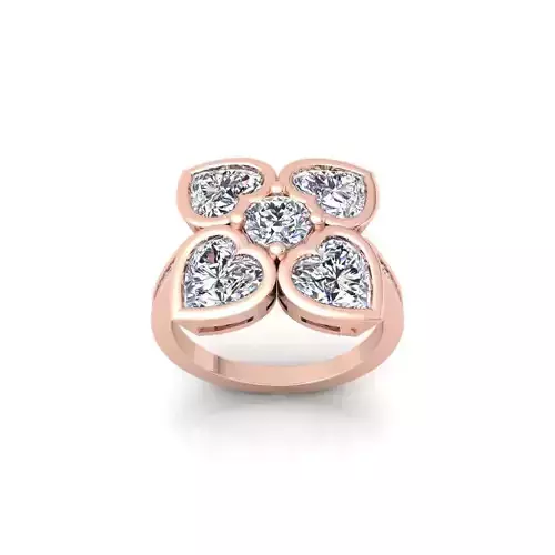 Woman Engagement Ring 3d Model and Render 36 3D print model