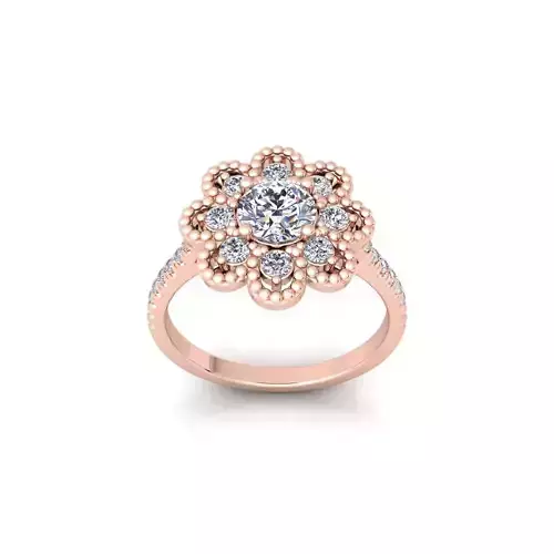 Woman Engagement Ring 3d Model and Render 49