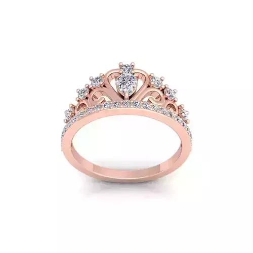 Woman Engagement Ring 3d Model and Render 44