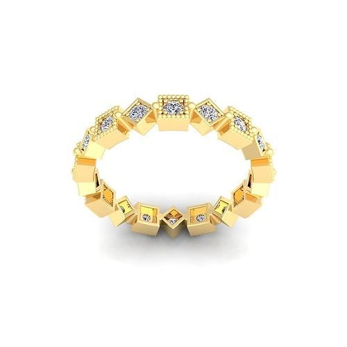Woman Engagement Ring 3d Model and Render 42 3D print model
