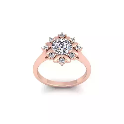 Woman Engagement Ring 3d Model and Render 51