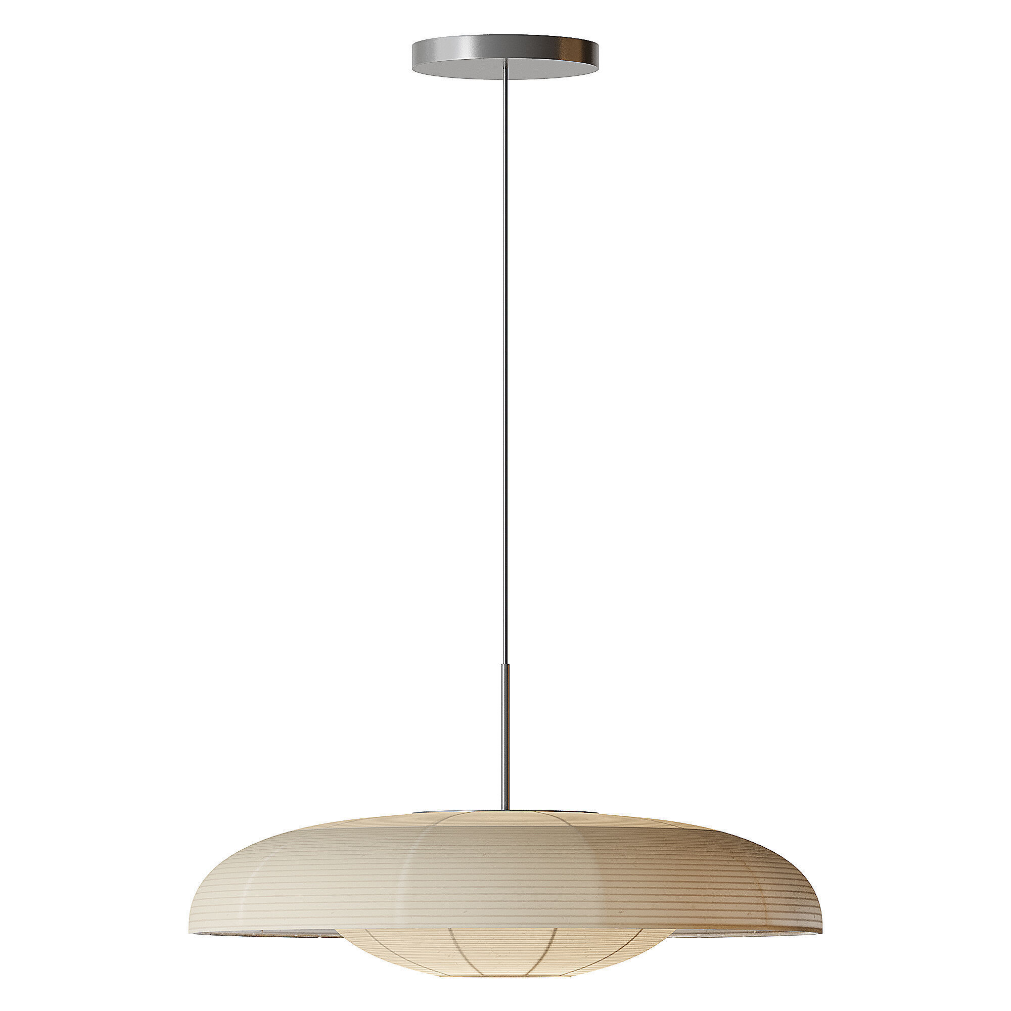 Baho Art Fabric Pendant Light Lampshade 3D model_1