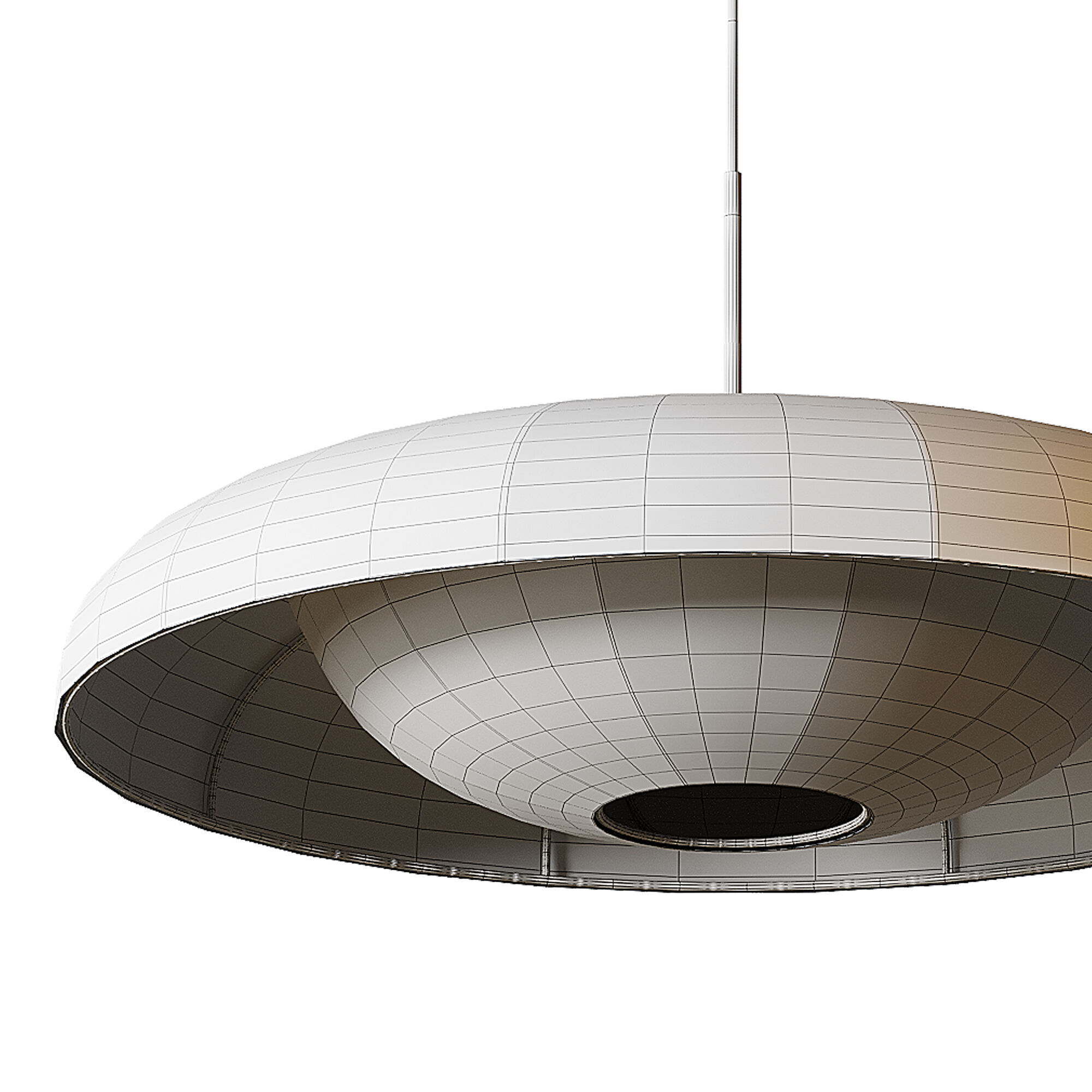 Baho Art Fabric Pendant Light Lampshade 3D model_14