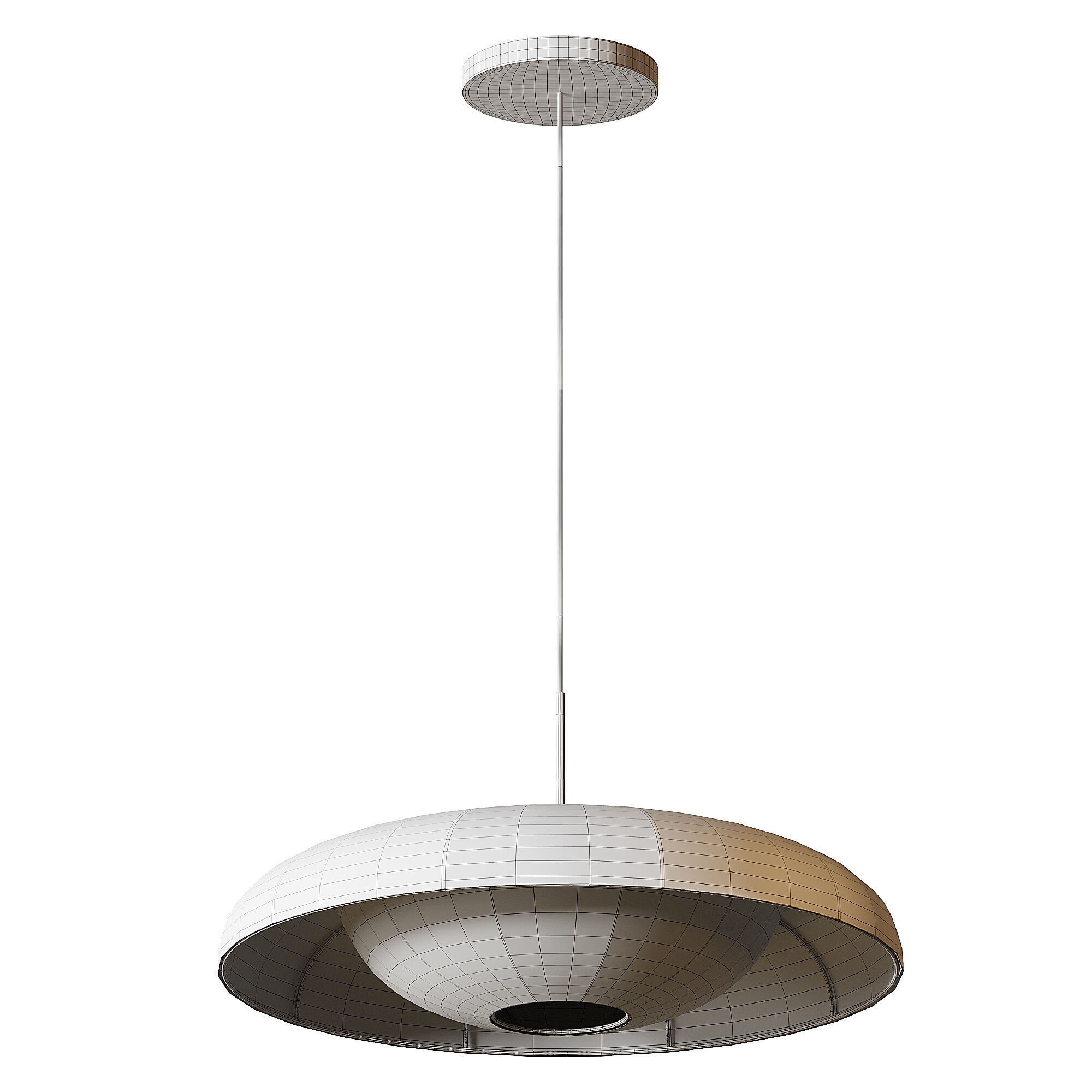 Baho Art Fabric Pendant Light Lampshade 3D model_13