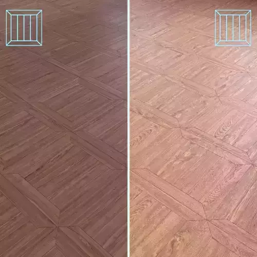 Parquet - Laminate - Wooden floor 2 in 1 Low-poly 3D model