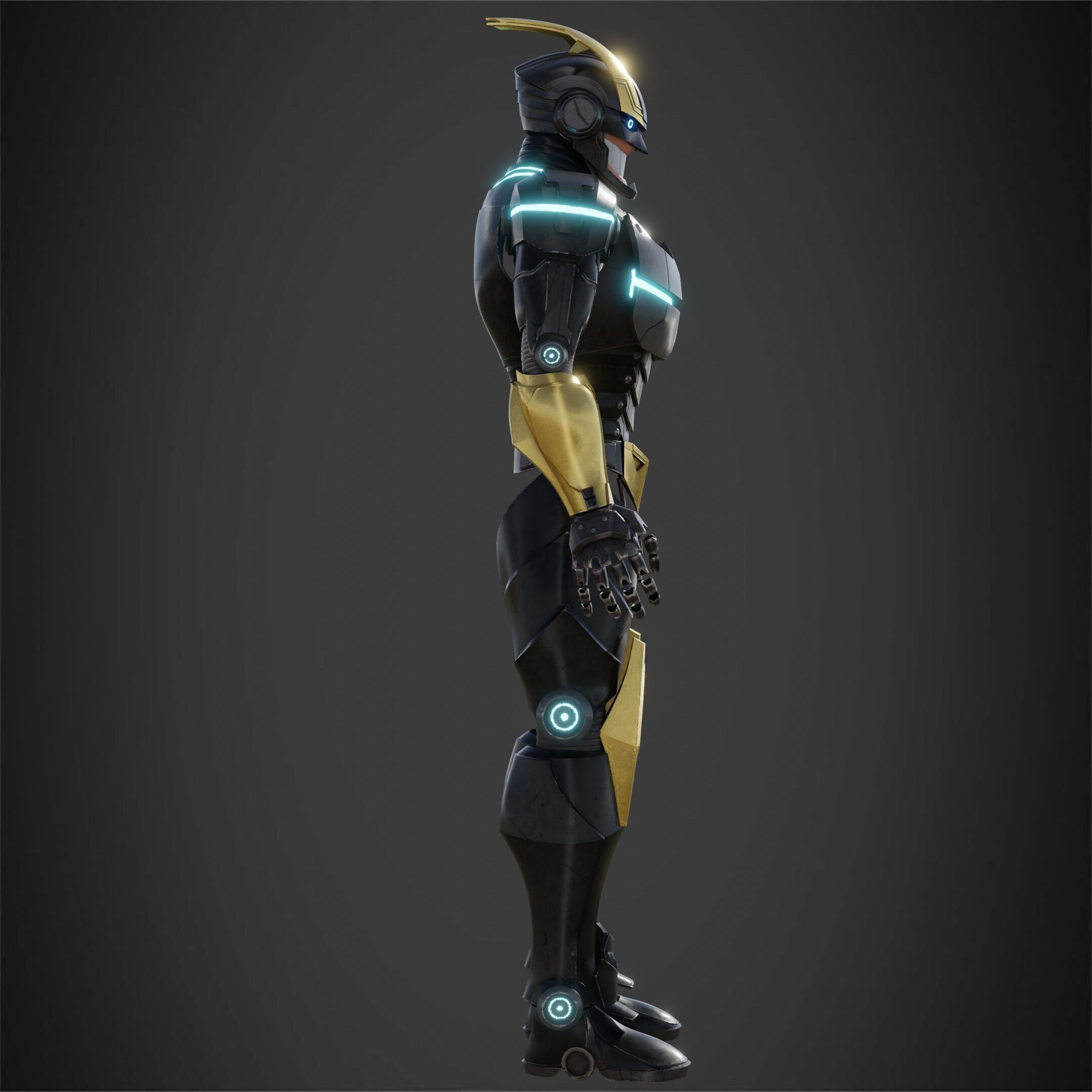 My Hero Academia Armored All Might Full Armor for Cosplay 3D print model_9