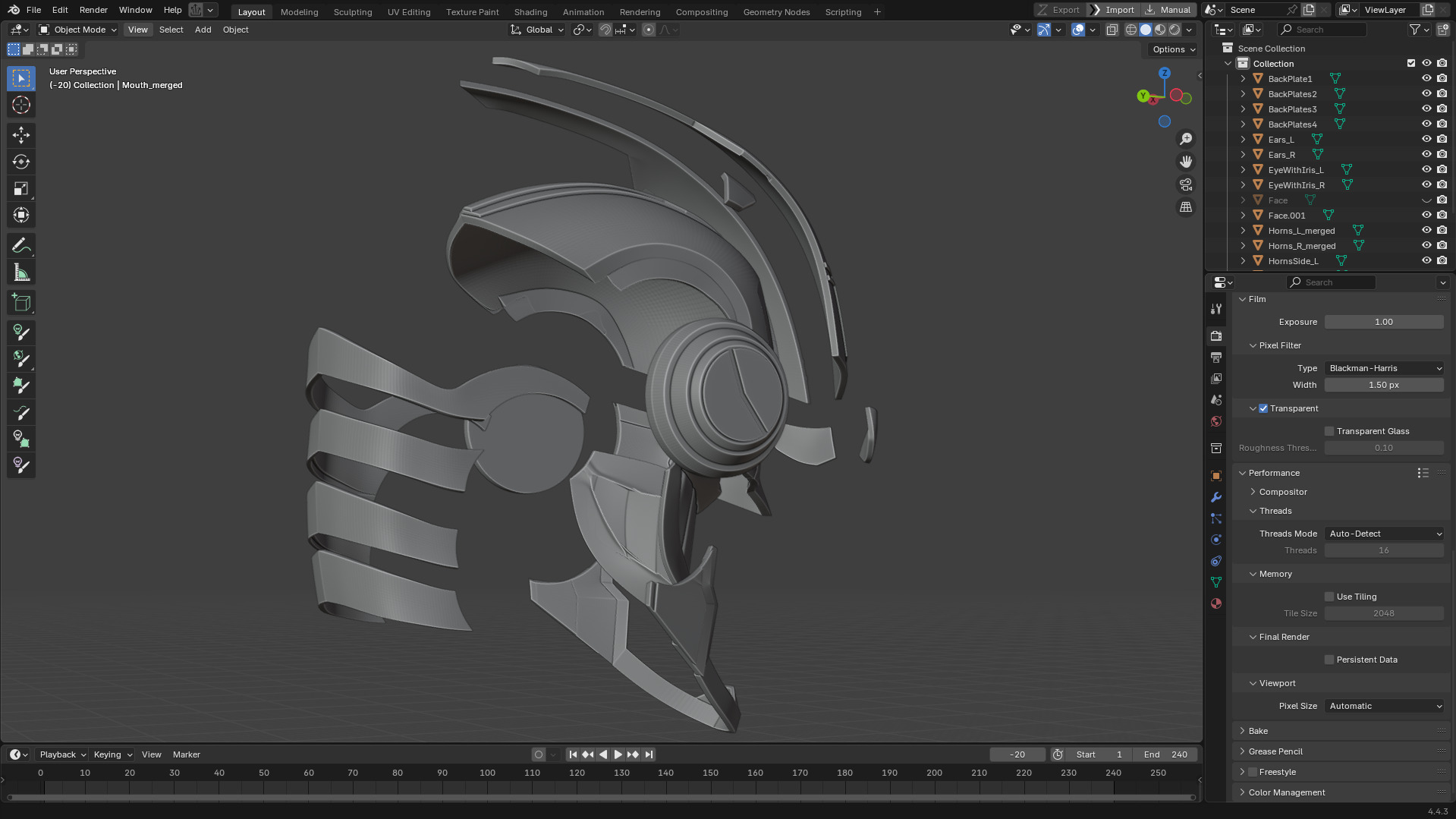 My Hero Academia Armored All Might Full Armor for Cosplay 3D print model_27