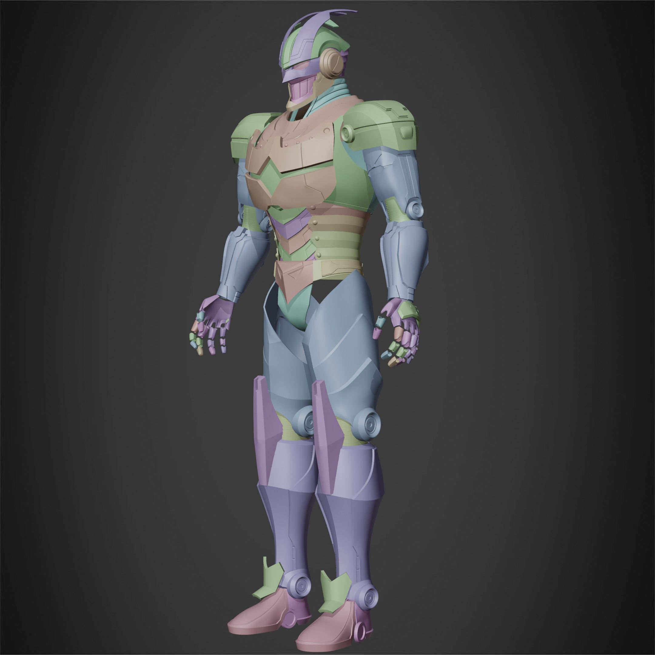 My Hero Academia Armored All Might Full Armor for Cosplay 3D print model_13