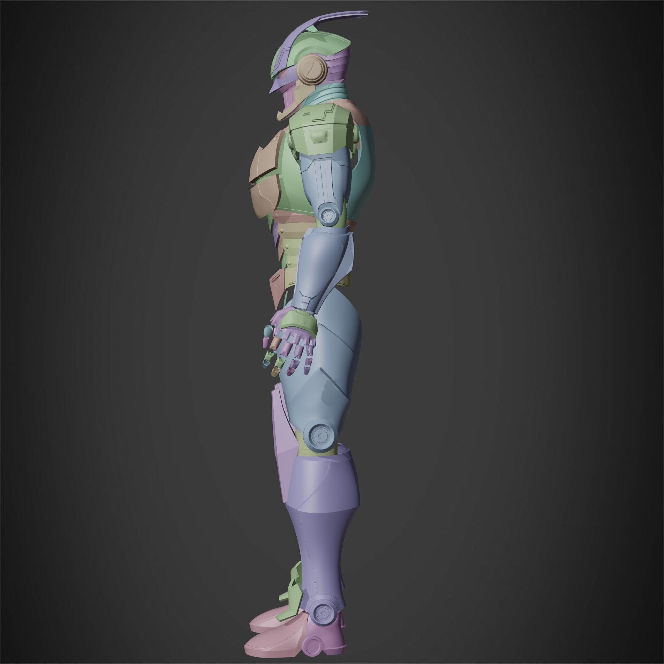 My Hero Academia Armored All Might Full Armor for Cosplay 3D print model_15