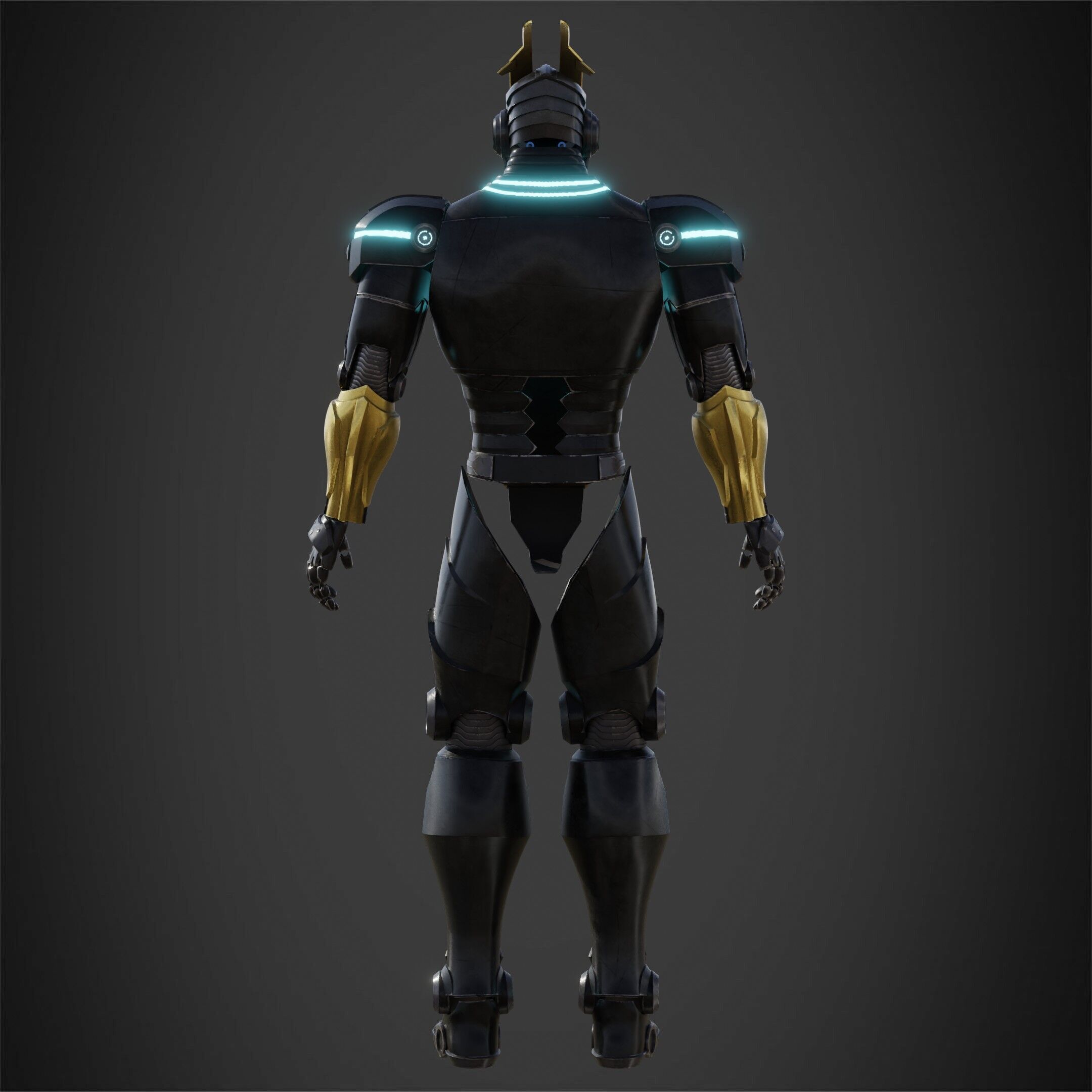 My Hero Academia Armored All Might Full Armor for Cosplay 3D print model_7