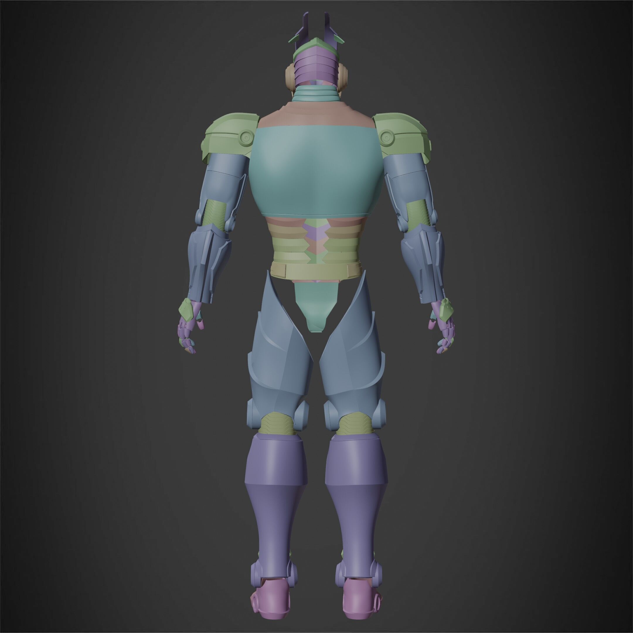 My Hero Academia Armored All Might Full Armor for Cosplay 3D print model_19