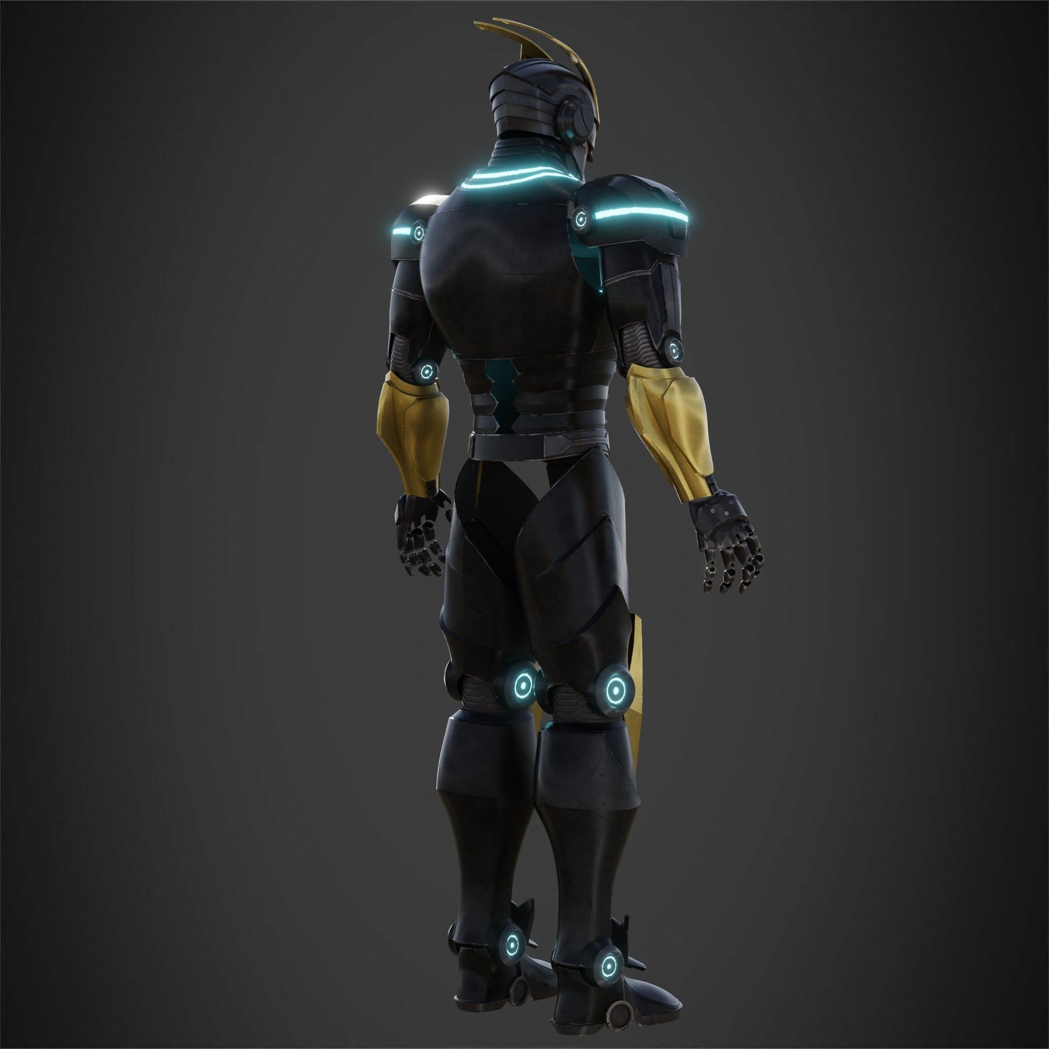 My Hero Academia Armored All Might Full Armor for Cosplay 3D print model_8