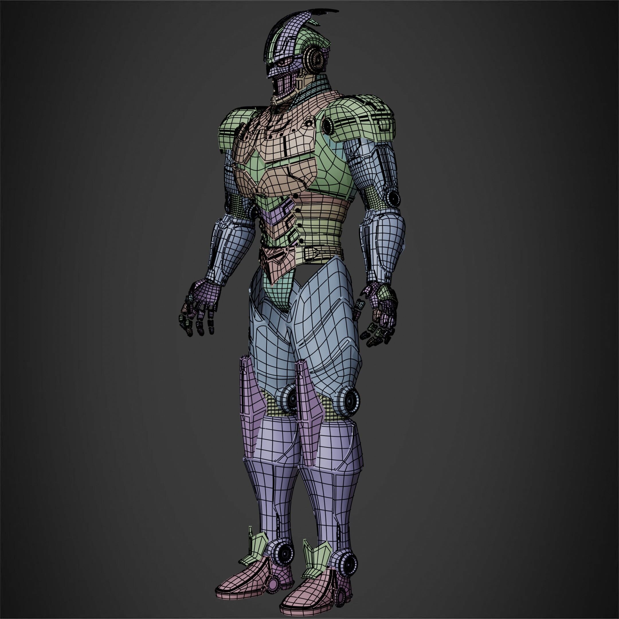 My Hero Academia Armored All Might Full Armor for Cosplay 3D print model_14