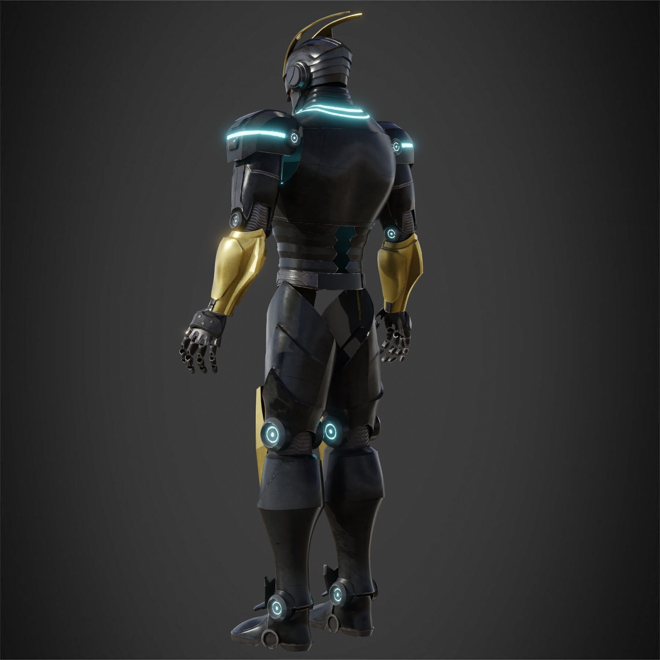 My Hero Academia Armored All Might Full Armor for Cosplay 3D print model_6