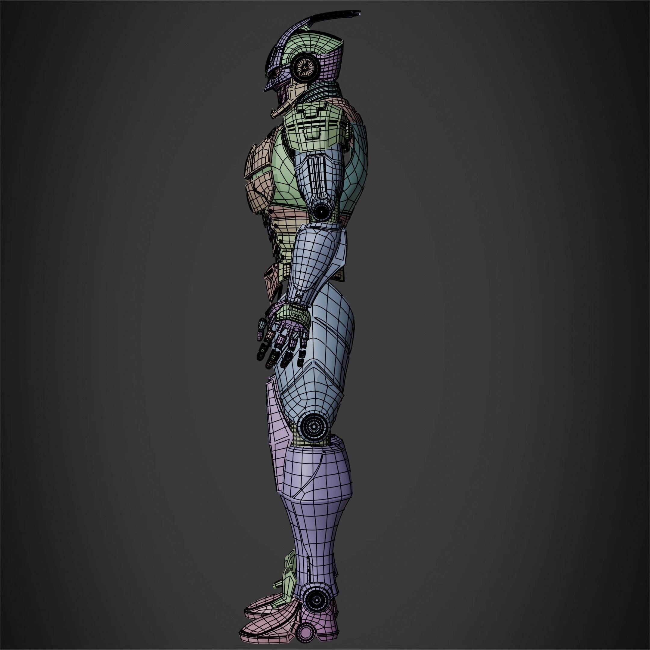 My Hero Academia Armored All Might Full Armor for Cosplay 3D print model_16