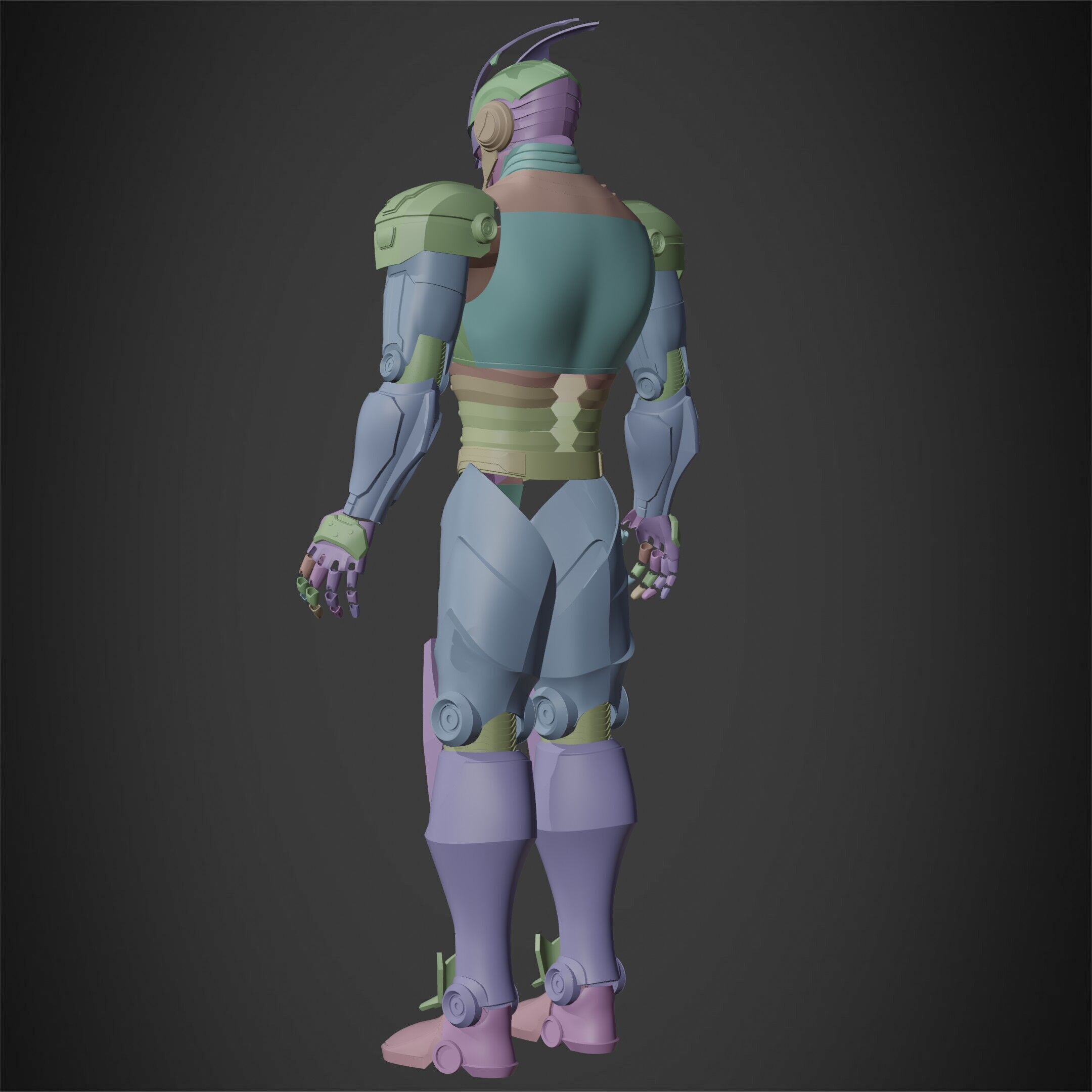 My Hero Academia Armored All Might Full Armor for Cosplay 3D print model_17