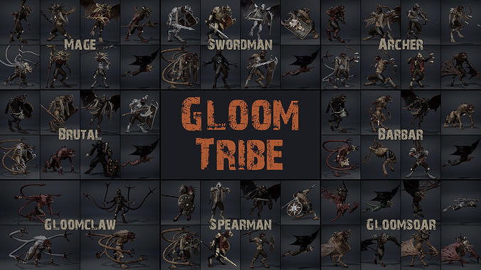 Gloom Tribe 3D Model Collection
