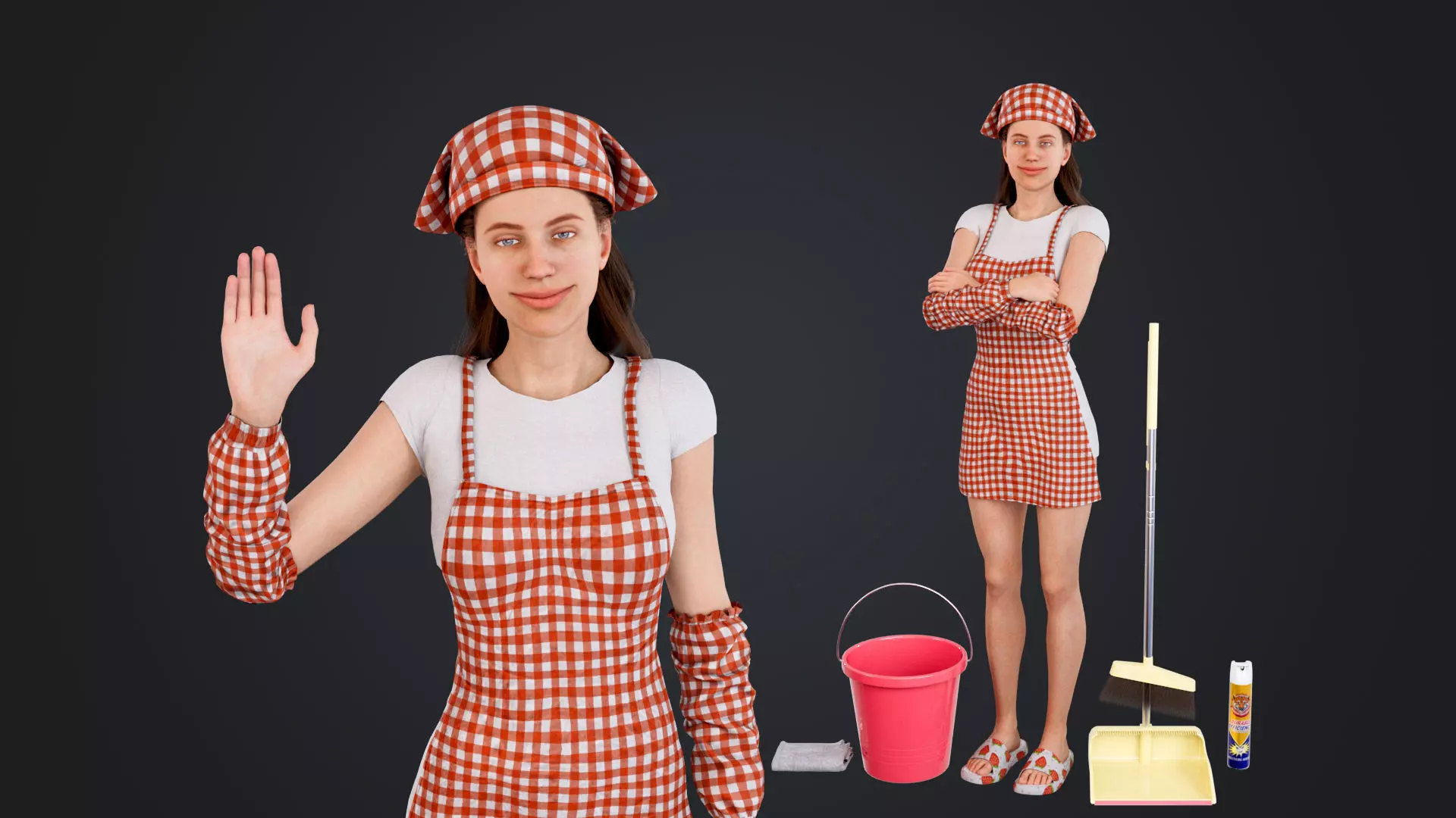 Cleaner Low-poly 3D model_0