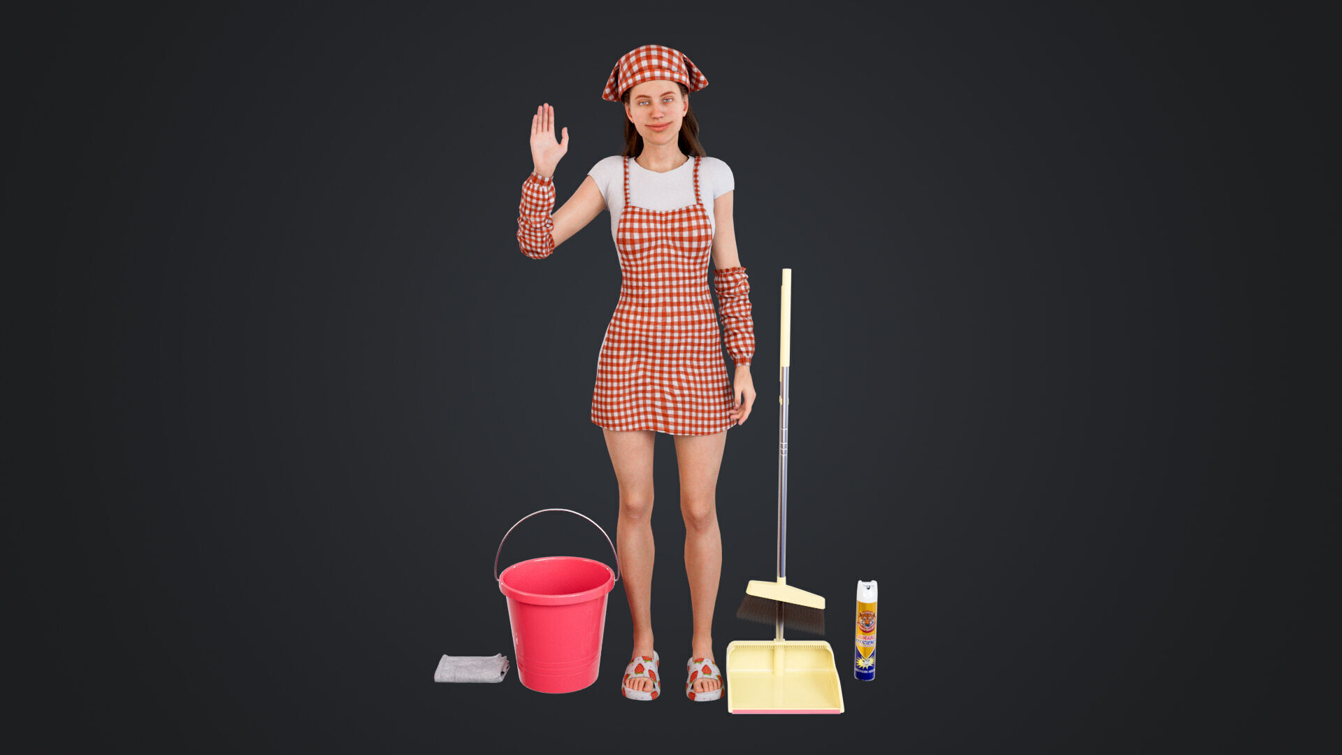 Cleaner Low-poly 3D model_2
