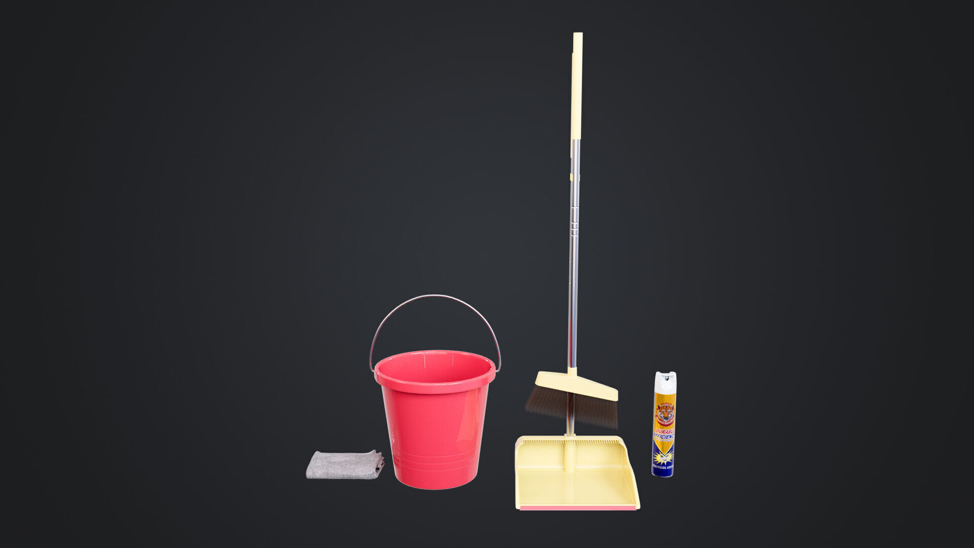 Cleaner Low-poly 3D model_3
