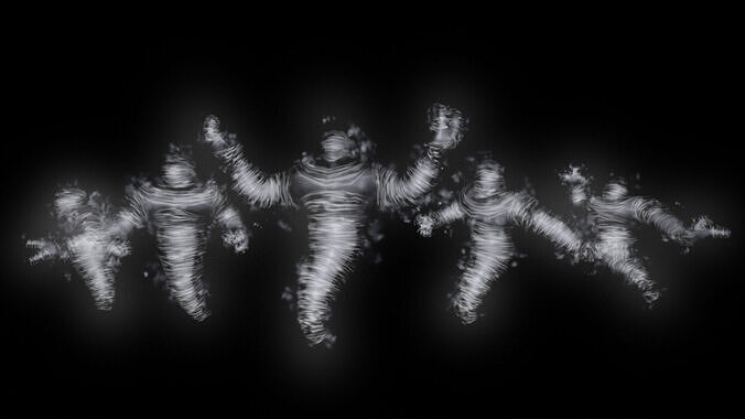 Air elemental low-poly game engine ready 3D model Low-poly 3D model