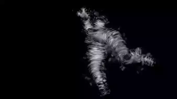 Air elemental low-poly game engine ready 3D model Low-poly 3D model