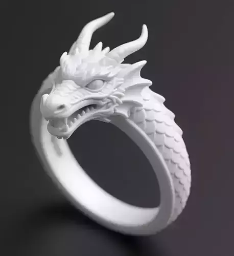 Fierce Dragon Ring Design 3D print model