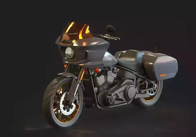 Base model Harley Davidson Low Rider ST 2023 3D model