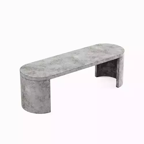 Concrete Outdoor Bench 03