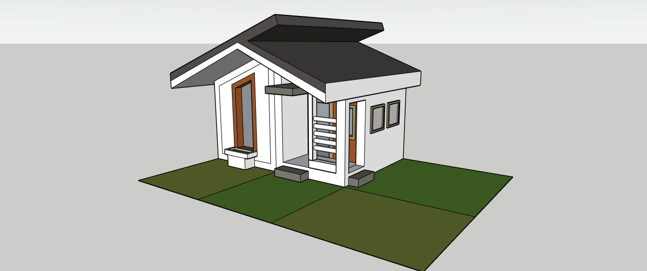 Modern Small House  Architectural 3D Model for Visualization 3D model_3