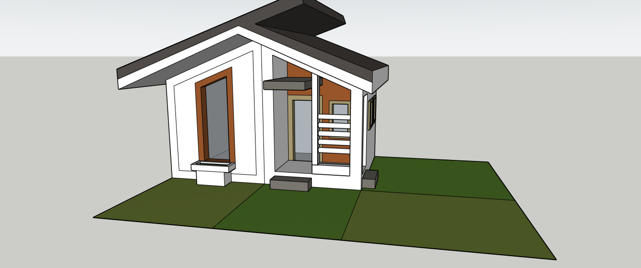 Modern Small House  Architectural 3D Model for Visualization 3D model_2
